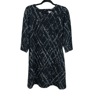 Neiman Marcus  Fit and Flare Sleeved Pocket Dress Size Women's 10